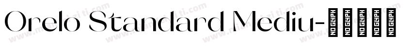 Orelo Standard Mediu字体转换